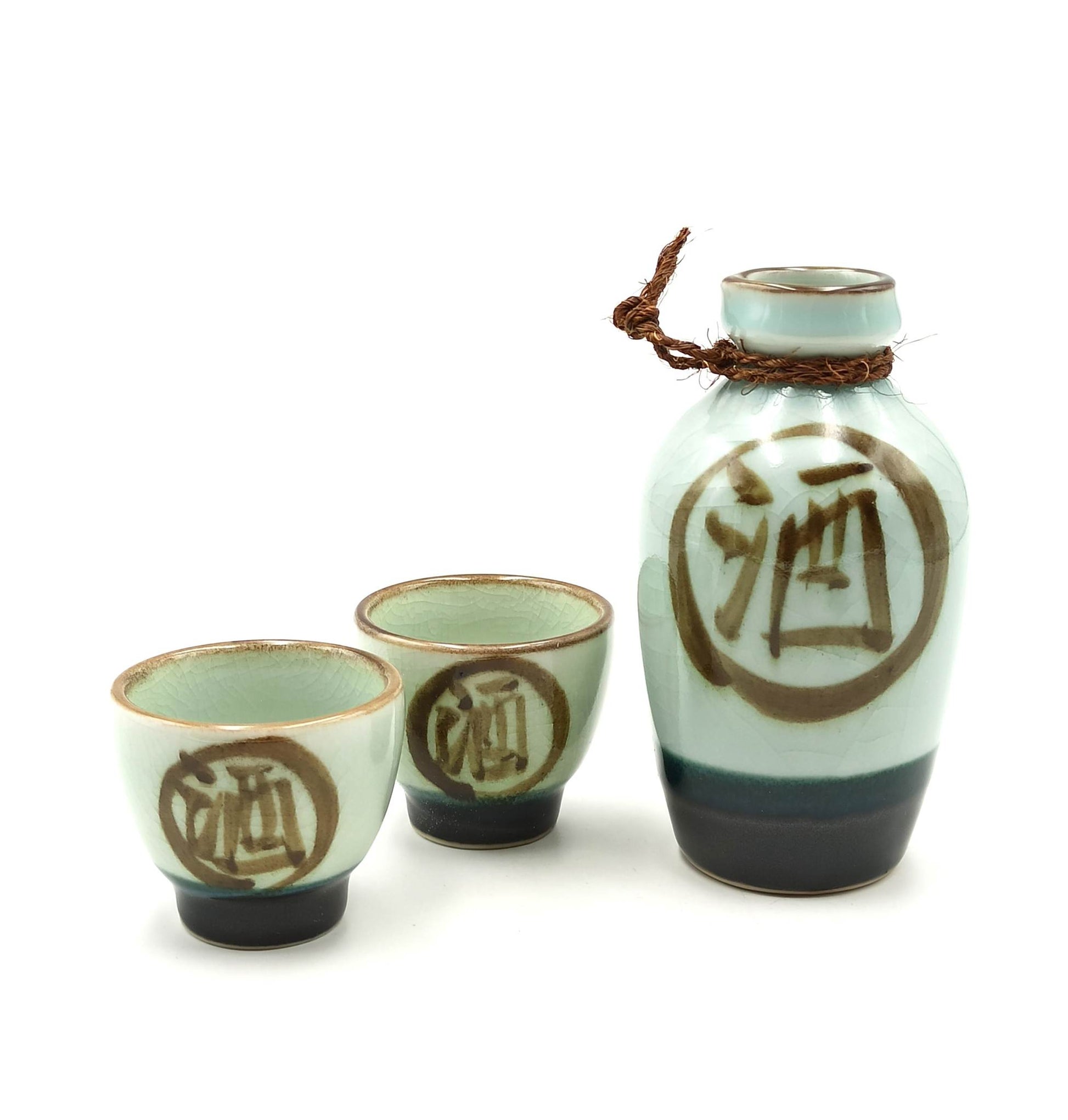 FFVWVGGPAA Sake Set Sake Set di 5 Pezzi Fiori di Prugna Dipinti a Mano in  Stile Giapponese Artigianato Tradizionale in Porcellana retrò 1022